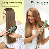 2-in-1 Hair Straightening Comb & Curler