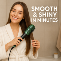 2-in-1 Hair Straightening Comb & Curler