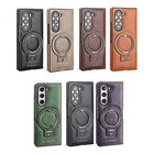 Luxury Leather MagSafe Ring Case – For Samsung Z Fold Series