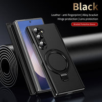 Luxury Leather MagSafe Ring Case – For Samsung Z Fold Series