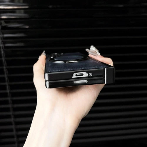 Luxury Leather MagSafe Ring Case – For Samsung Z Fold Series